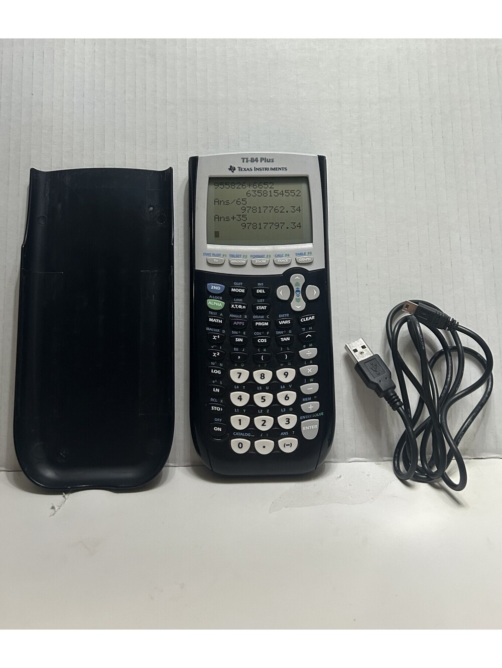 Texas Instruments TI-84 Plus Graphing Calculator + Charger + Tested Next Day Shi
